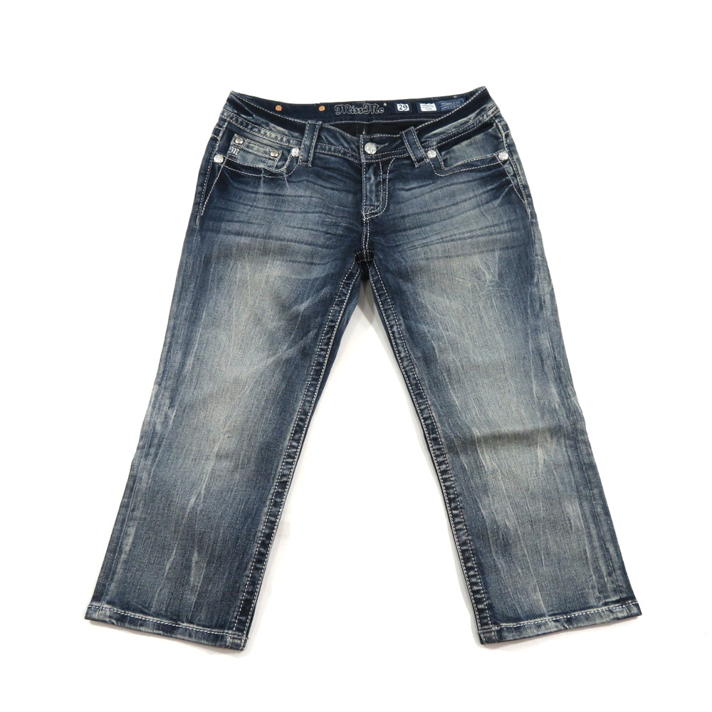 Miss Me Jeans JP8633P Capri Dark 435 Sz 29 Measured 31x21